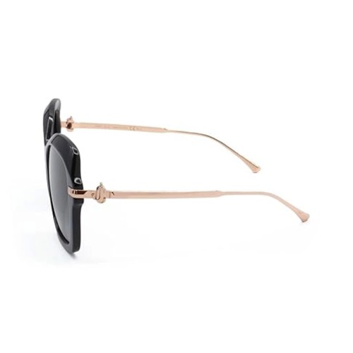 Jimmy Choo TESSY/G/S - 8079O - 56 Lunettes de soleil Or, Noir Angulaire