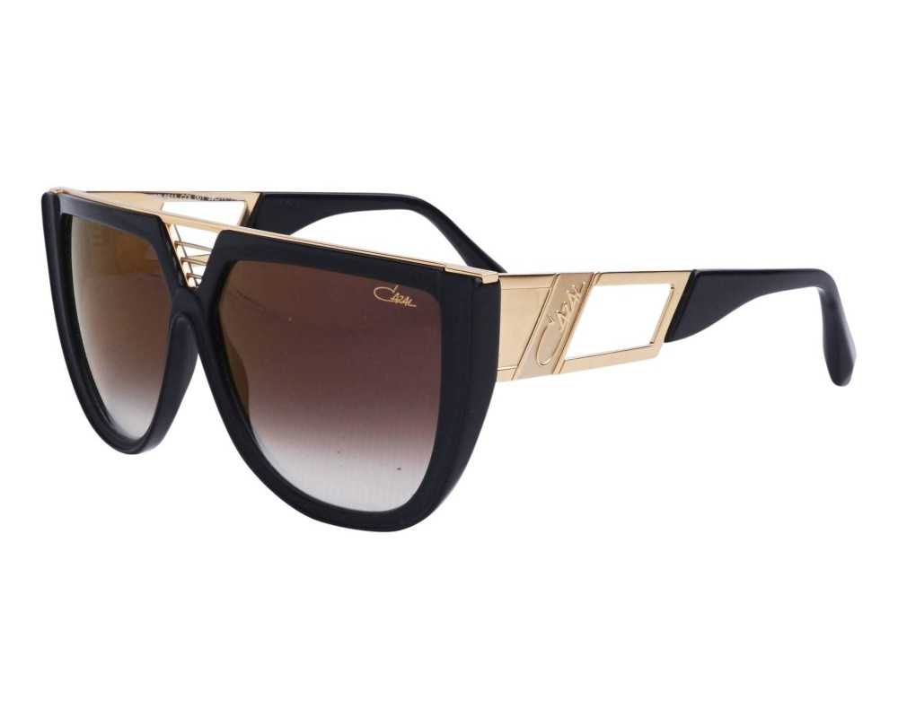 Cazal 8511 - 001 - 59 Lunettes de soleil Noir, Or Pilote (Aviateur)
