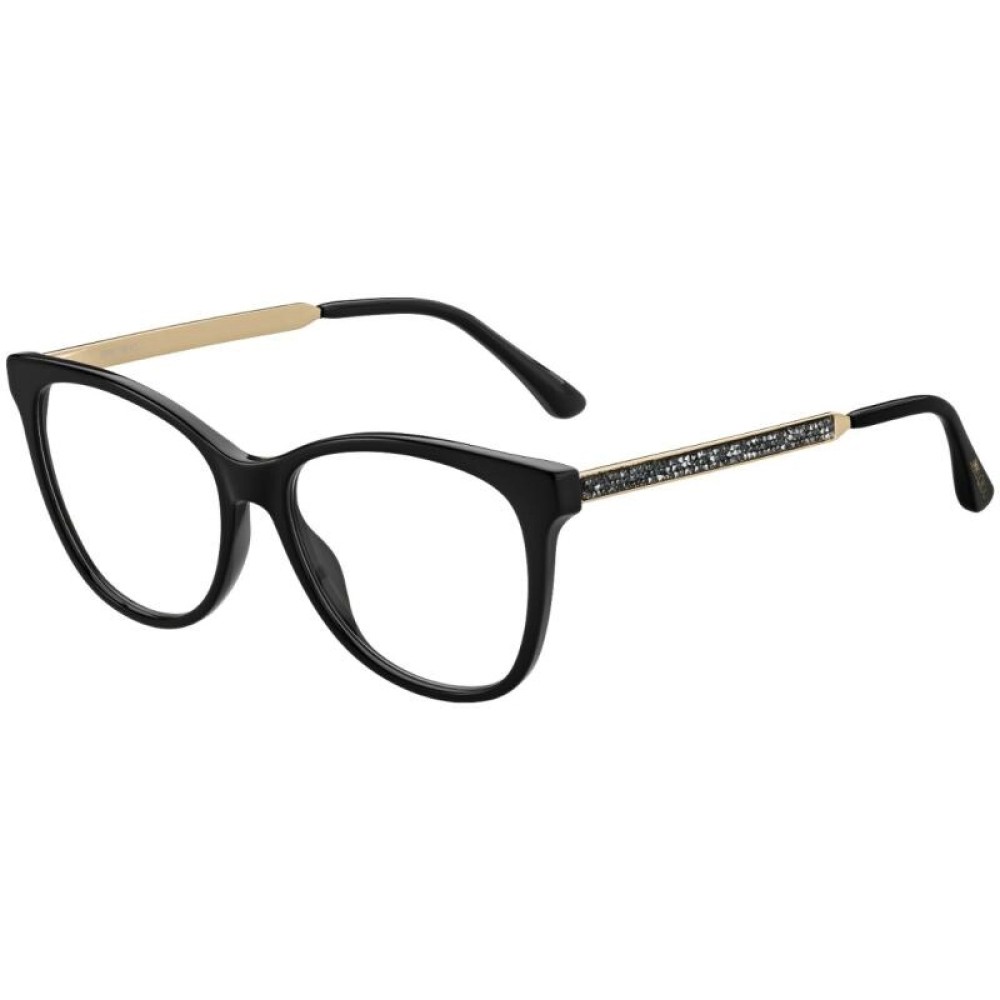 Jimmy Choo JC199 - 807 - 53 Cadres optiques Or, Noir Angulaire