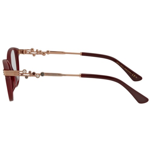 Jimmy Choo JC221/F - LHF - 53 Cadres optiques Rouge, Or Angulaire