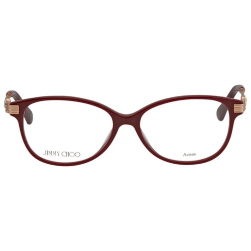 Jimmy Choo JC221/F - LHF - 53 Cadres optiques Rouge, Or Angulaire