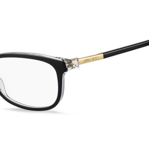 Jimmy Choo JC273 - 7C5 - 53 Cadres optiques Noir, Or Coussin arrondi