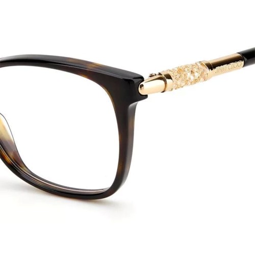 Jimmy Choo JC292 - QUM - 54 Cadres optiques Havane Coussin arrondi