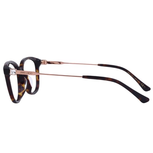 Jimmy Choo JC325/F - 086 - 53 Cadres optiques Havane Coussin arrondi