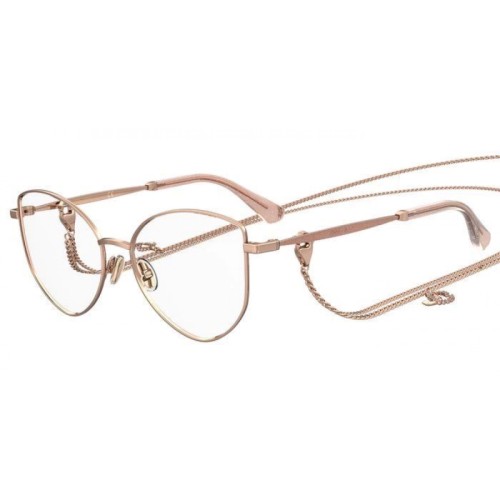Jimmy Choo JC327 With chain - DDB - 52 Cadres optiques Rose gold Pillow (Rounded)