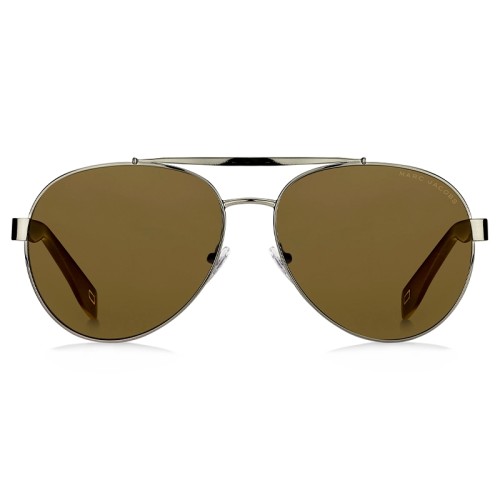 Marc Jacobs 341/S - PJP70 - 60 Lunettes de soleil Argent, Bleu Pilote (Aviateur)
