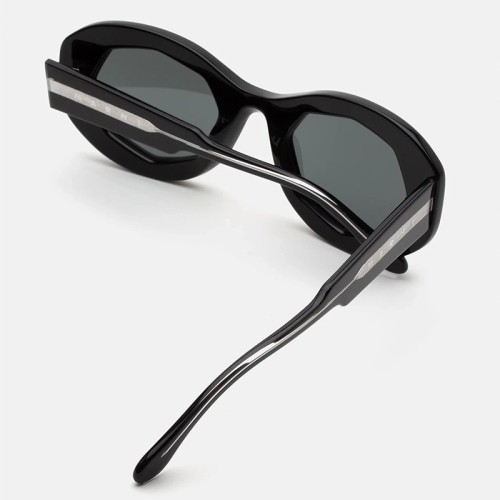 Marni C6H Mount Bromo Blck Fndtn - 52 Lunettes de soleil Noir Ovale
