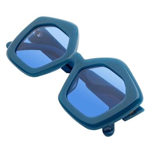 Marni LP4 Laughing Waters Blue - 51 Lunettes de soleil Bleu Angulaire