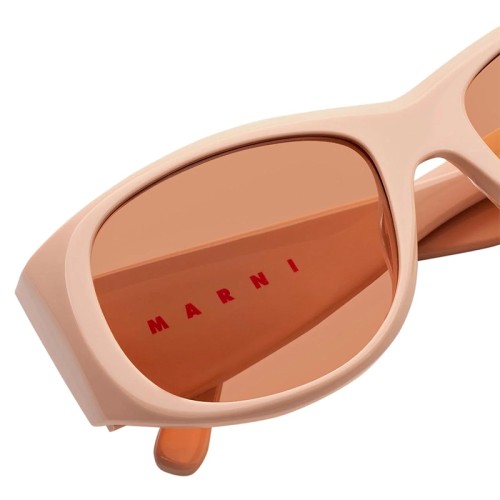 Marni OEF Orinoco River Nude - 57 Lunettes de soleil Rose Œil de chat