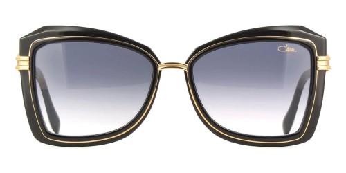Cazal 8512 - 001 - 57 Lunettes de soleil Noir, Or Coussin arrondi