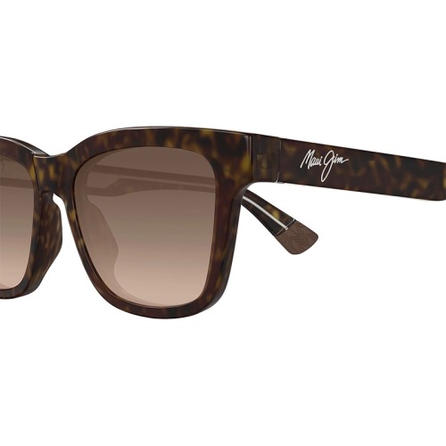 Maui Jim MJ0644S HANOHANO - 002 - 53 - AVEC DES VERRES POLARISÉS Lunettes de soleil Havanna Square