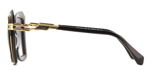 Cazal 8512 - 001 - 57 Lunettes de soleil Noir, Or Coussin arrondi