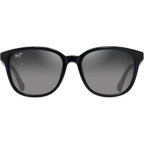 Maui Jim MJ0647SA KU'IKAHI AF - 001 - 55 - AVEC DES VERRES POLARISÉS Lunettes de soleil Noir Coussin arrondi