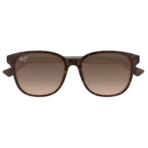 Maui Jim MJ0647SA KU'IKAHI AF - 002 - 55 - AVEC DES VERRES POLARISÉS Lunettes de soleil Havana Pillow (Rounded)