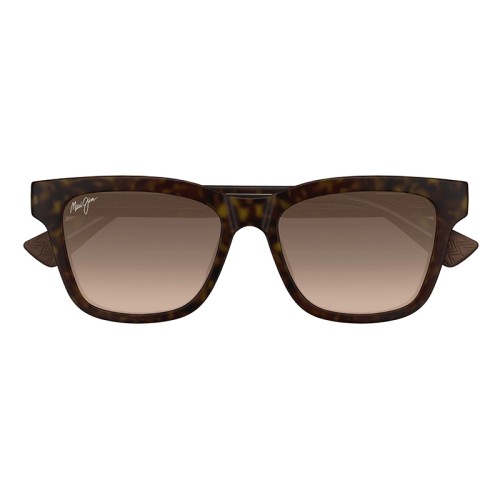 Maui Jim MJ0644S HANOHANO - 002 - 53 - AVEC DES VERRES POLARISÉS Lunettes de soleil Havanna Square