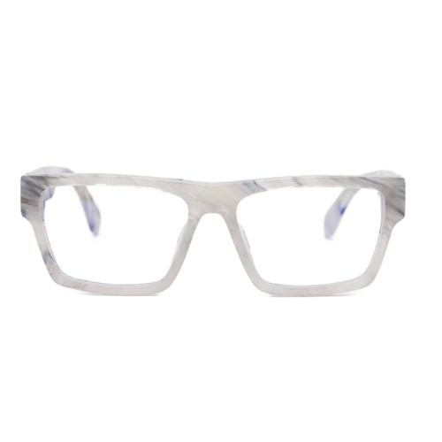 Off-White OERJ046 - 0800 - 56 Cadres optiques Blanc, Gris, À motifs Carré