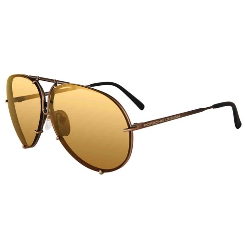 Porsche Design P8478 - E - 60 Lunettes de soleil Brown Pilot (Aviator)