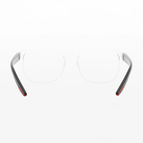 PRADA PS 06PV - 2AZ101 - 57 Cadres optiques Transparent, Noir, Rouge Coussin arrondi