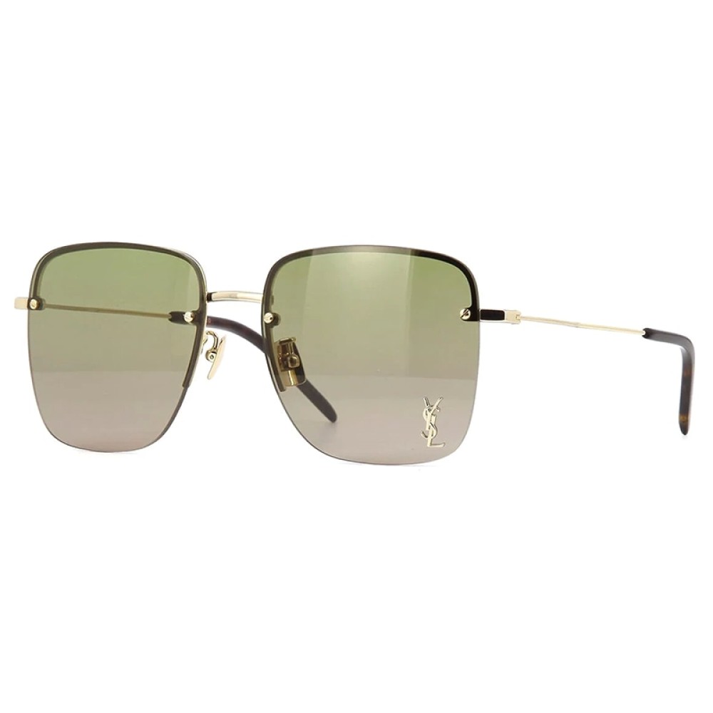 Saint Laurent SL312M - 003 - 58 Lunettes de soleil Or, Havane Angulaire