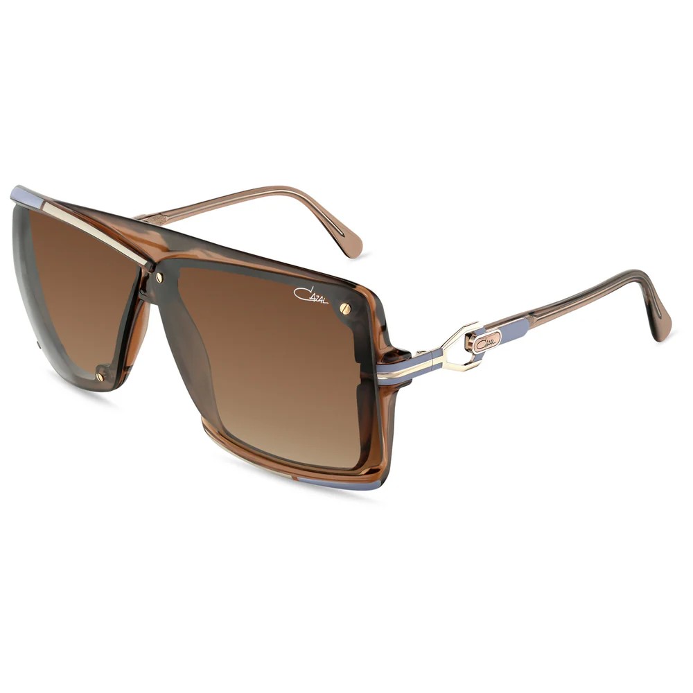 Cazal 859 - 003 - 66 Lunettes de soleil Marron, Or Dessus plat