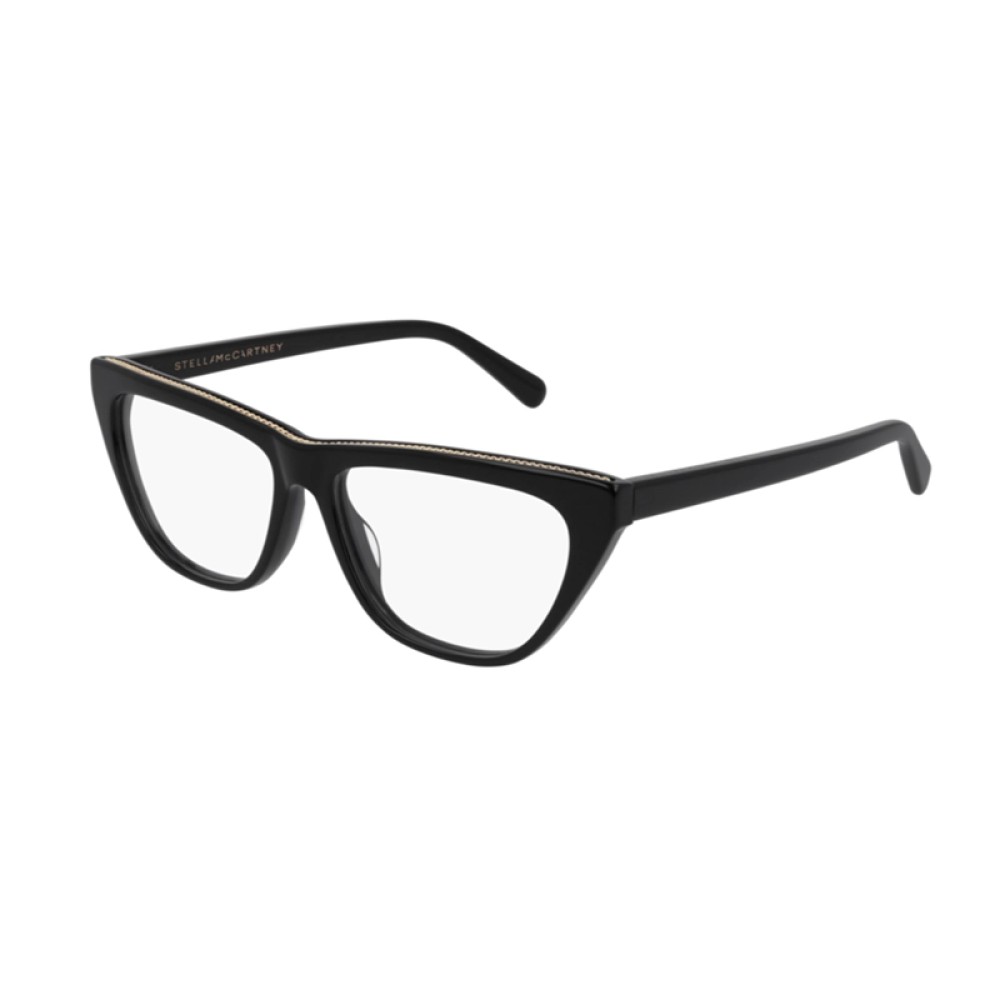 Stella McCartney SC0191O - 005 - 55 Cadres optiques Noir Œil de chat
