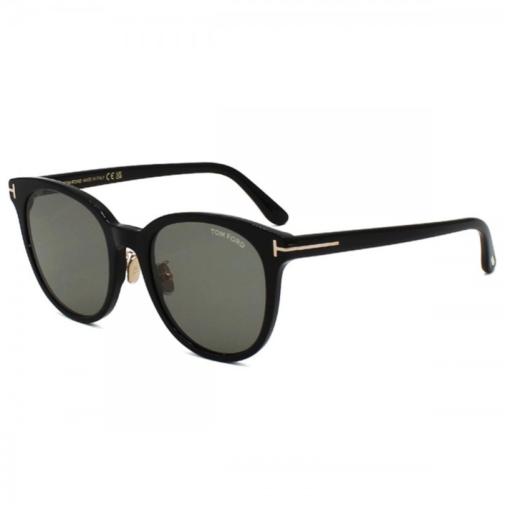 Tom Ford FT1133-K ECO - 01A - 55 Lunettes de soleil Noir Arrondi