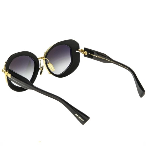 Balmain BPS-129 BRIGITTE - A - 53 Lunettes de soleil Noir, Or Œil de chat