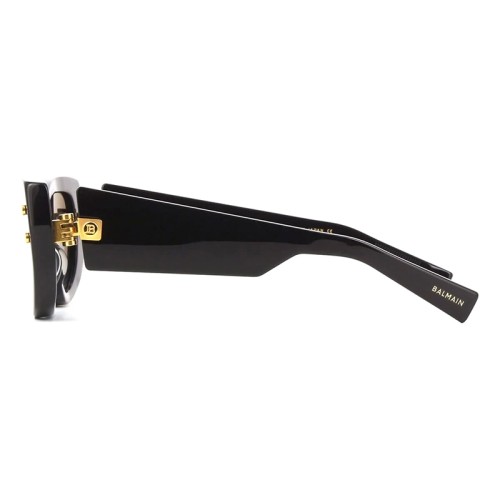 Balmain BPS-151 B-MUSE - A - 55 Lunettes de soleil Noir, Or Œil de chat