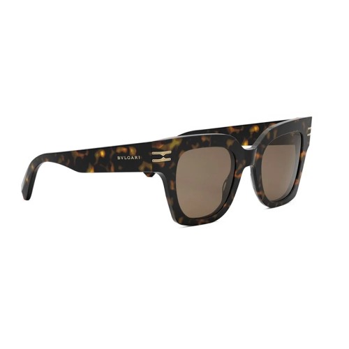 Bvlgari BV40013I ZERO1 - 52E - 49 Lunettes de soleil Havane Angulaire