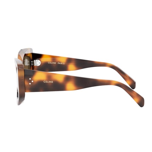 Celine CL40277F - 53E - 54 Lunettes de soleil Havane Œil de chat