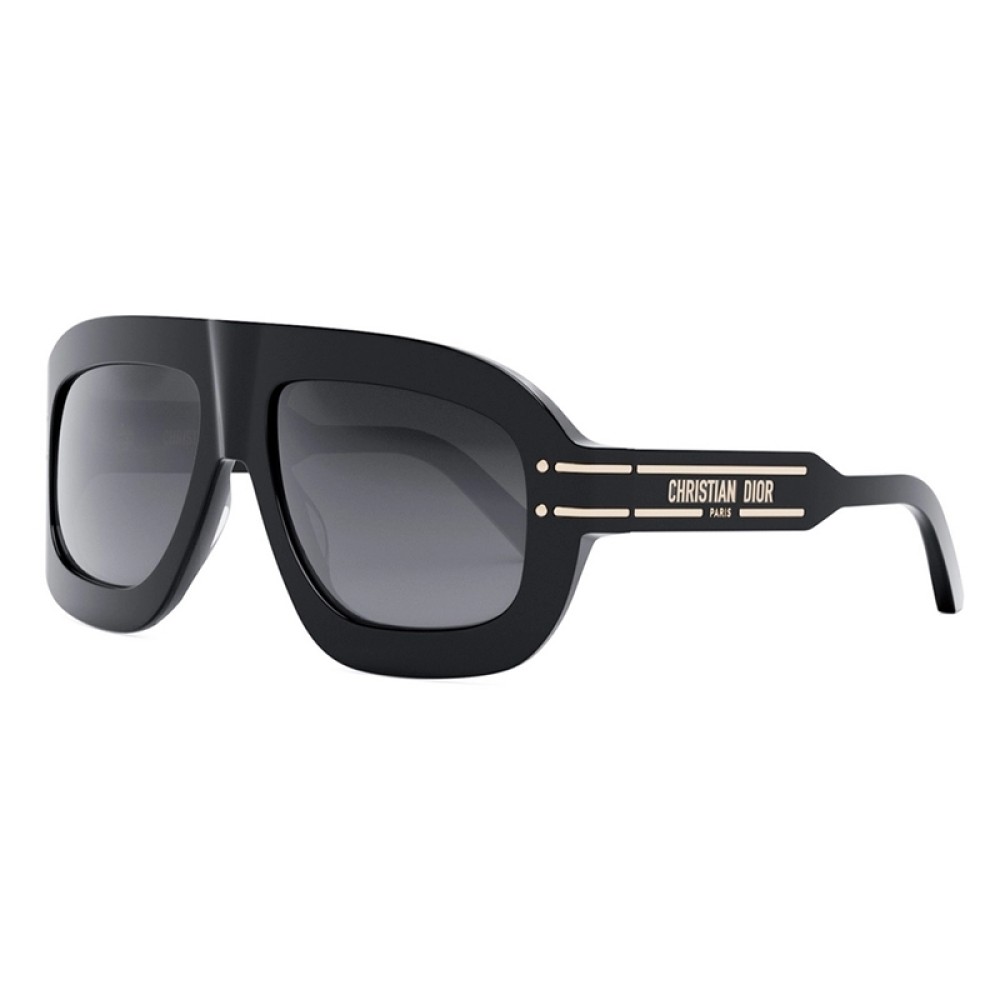Dior DIORSIGNATURE M1U - 10A1 - 58 Lunettes de soleil Noir Dessus plat