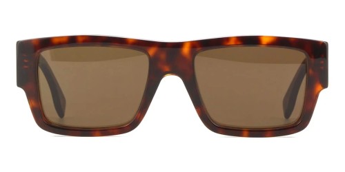 Fendi FE40118I - 54E - 53 Lunettes de soleil Havane Angulaire