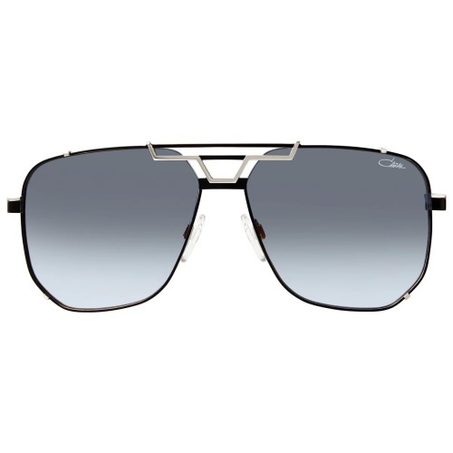 Cazal 9090 - 002 - 59 Lunettes de soleil Argent, Noir Pilote (Aviateur)