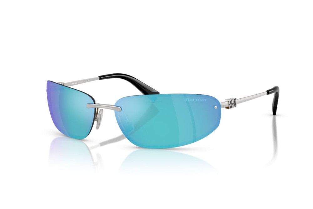 MIU MIU MU A50S - 1BC10K - 68 Lunettes de soleil Argent Rectangle