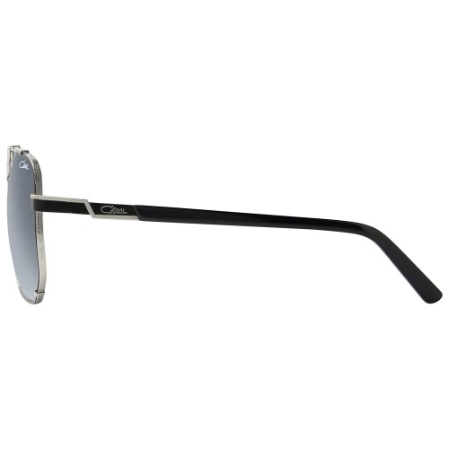 Cazal 9090 - 002 - 59 Lunettes de soleil Argent, Noir Pilote (Aviateur)