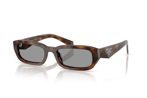 PRADA PR B06S - 20D50Q - 53 Lunettes de soleil Havane foncé Angulaire