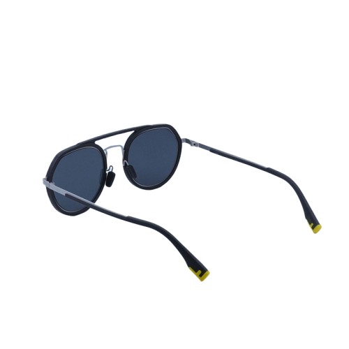 Fendi FE40040U - 52A - 51 Lunettes de soleil Noir Pilote (Aviateur)