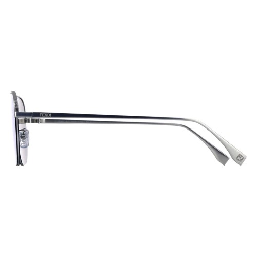 Fendi FE40004U - 17C - 55 Lunettes de soleil Argent Coussin arrondi