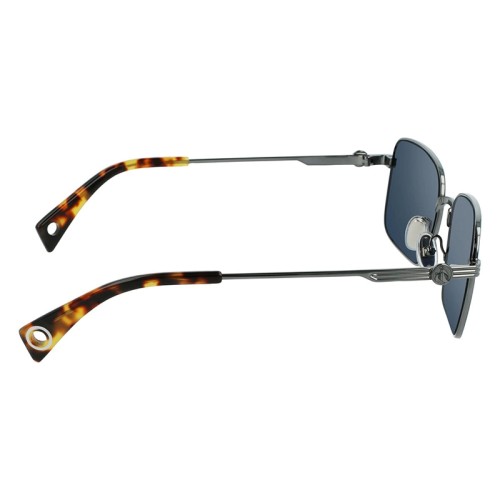 Lanvin LNV104S - 050 - 56 Lunettes de soleil Argent, Havane Angulaire