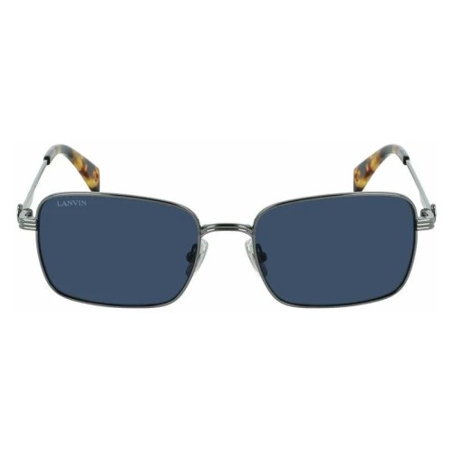 Lanvin LNV104S - 050 - 56 Lunettes de soleil Argent, Havane Angulaire