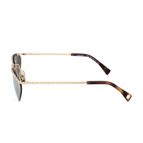 Lanvin LNV102S - 770 - 60 Lunettes de soleil Or, Havane Œil de chat
