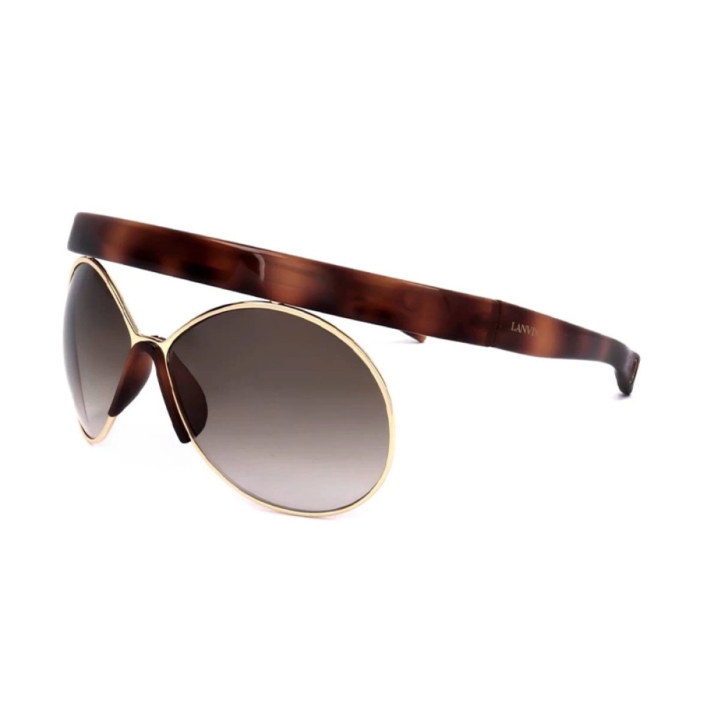 Lanvin LNV101S - 214 - 64 Lunettes de soleil Or, Havane Spécial