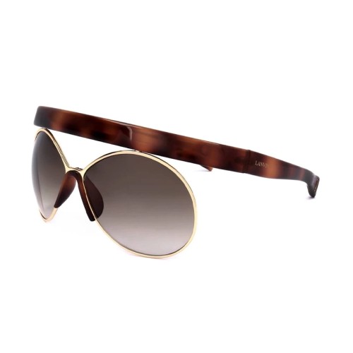 Lanvin LNV101S - 214 - 64 Lunettes de soleil Or, Havane Spécial