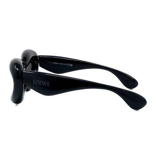 Loewe LW40097I - 01A - 55 Lunettes de soleil Noir Œil de chat
