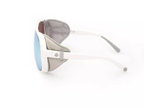 Moncler ML0206 DIFFRACTOR - 24C - 66 Lunettes de soleil Blanc Bouclier