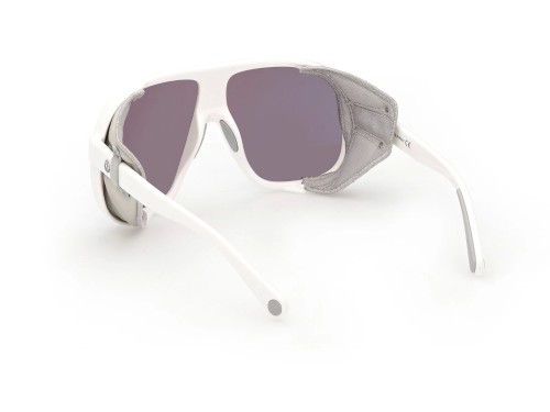 Moncler ML0206 DIFFRACTOR - 24C - 66 Lunettes de soleil Blanc Bouclier