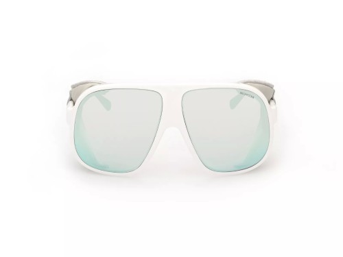 Moncler ML0206 DIFFRACTOR - 24C - 66 Lunettes de soleil Blanc Bouclier
