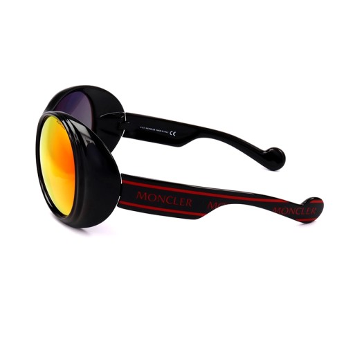 Moncler ML0148 - 01C - 64 Lunettes de soleil Noir, Rouge Papillon