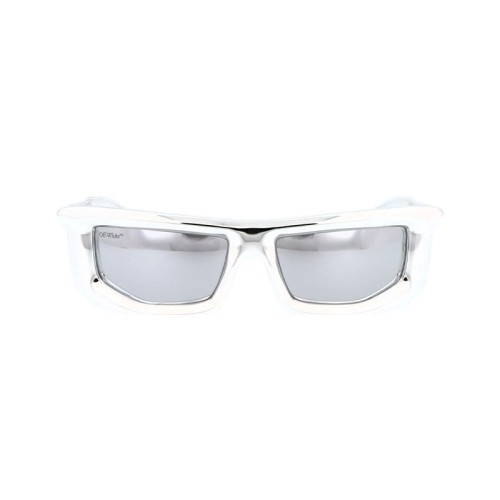 Off-White OERI074 VOLCANITE - 7272 - 58 Lunettes de soleil Argent Angulaire