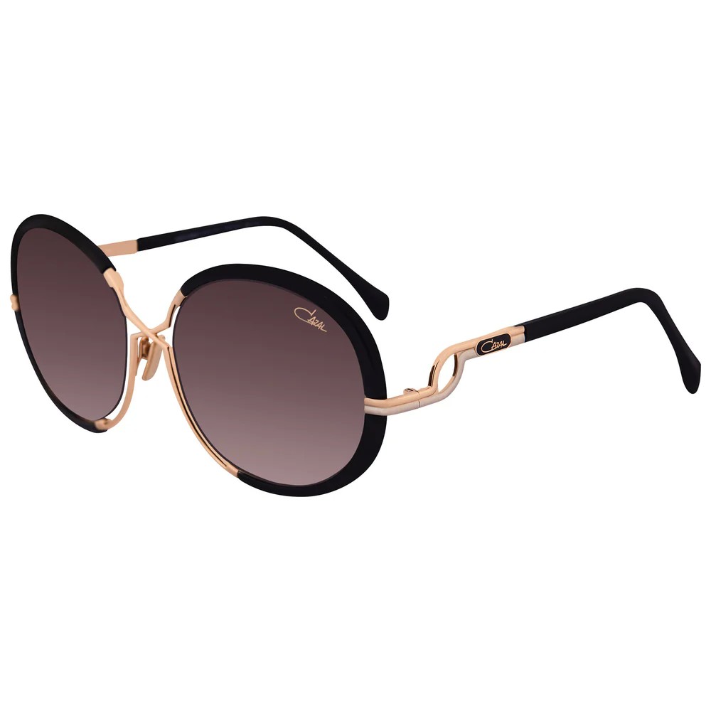 Cazal 9503 - 001 - 58 Lunettes de soleil Noir, Or Rond